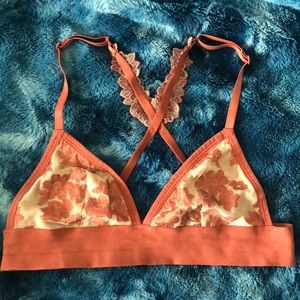 Flower Appliqué Bralette from PINK